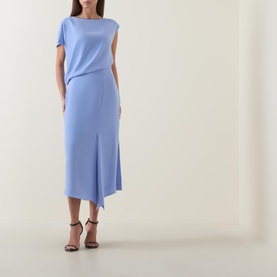 Ania Draped Asymmetric Dress