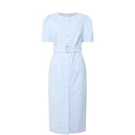 Carrie Jacquard Belted Dress