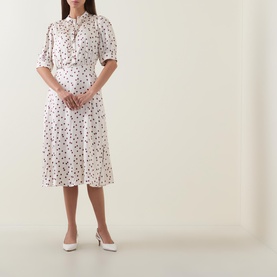 Dove Polka Dot Dress