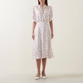 Dove Polka Dot Dress