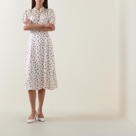 Dove Polka Dot Dress