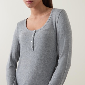 Dream Rib Henley Pyjama Top