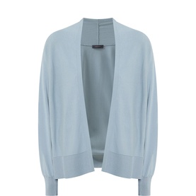 Fine Knit Open-Front Cardigan