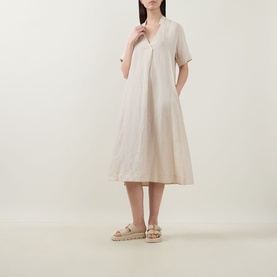 Linen Flared Dress