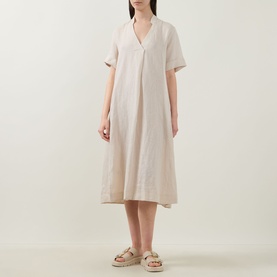 Linen Flared Dress
