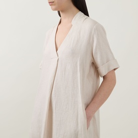 Linen Flared Dress
