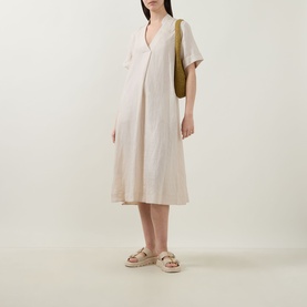 Linen Flared Dress