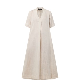 Linen Flared Dress