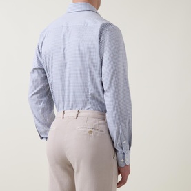 Melang&eacute; Check Print Shirt