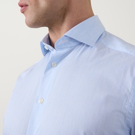 Pinstripe Single-Cuff Shirt