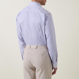 Striped Twill Single Cuff Shirt