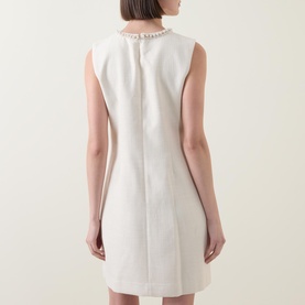 Lucy Pearl Trim Mini Shift Dress
