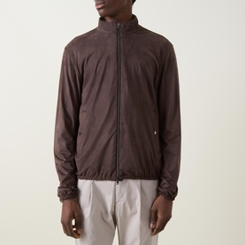 Suede Effect Casual Jacket