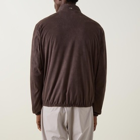 Suede Effect Casual Jacket