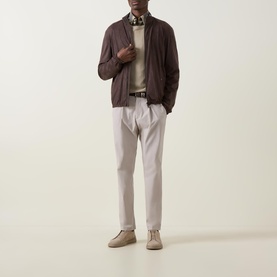 Mid-Rise Straight Leg Casual Trousers
