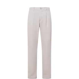 Mid-Rise Straight Leg Casual Trousers