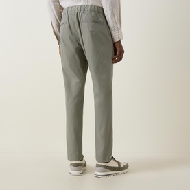 Mid-Rise Straight Leg Casual Trousers