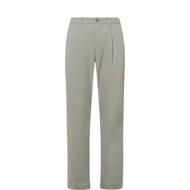 Mid-Rise Straight Leg Casual Trousers