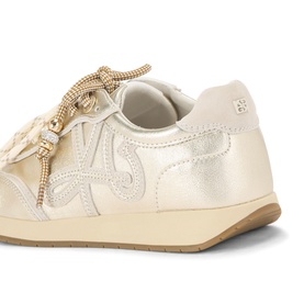 Lala Metallic Leather Trainers