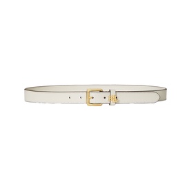 Logo-Keeper Leather Skinny Belt