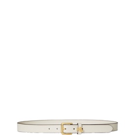 Logo-Keeper Leather Skinny Belt