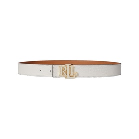 Logo Reversible Pebbled Leather Belt