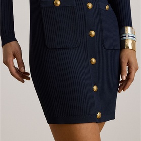 Ribbed Knitted Mini Dress
