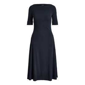 Ribbed Knit Flared Dress