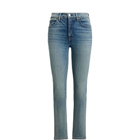High-Rise Straight Ankle Jean