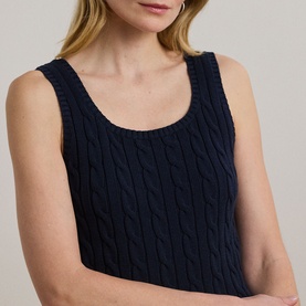 Cable Knitted Tank Top