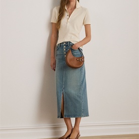 Monogram Logo Piqu&eacute; Polo Shirt