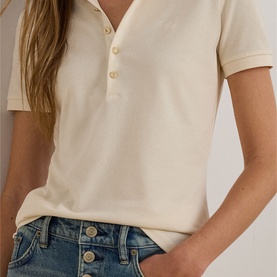 Monogram Logo Piqu&eacute; Polo Shirt