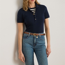 Monogram Logo Piqu&eacute; Polo Shirt
