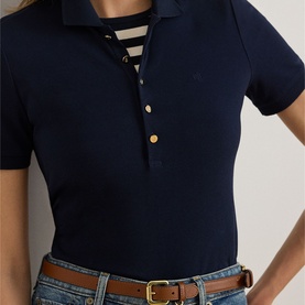 Monogram Logo Piqu&eacute; Polo Shirt
