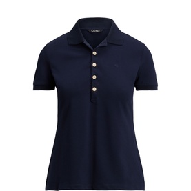 Monogram Logo Piqu&eacute; Polo Shirt