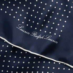 Polka-Dot Silk Twill Square Scarf