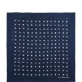 Polka-Dot Silk Twill Square Scarf