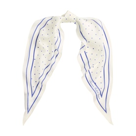 Polka Dot Silk Diamond Scarf
