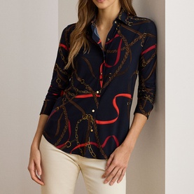 Belting Printed Shirt