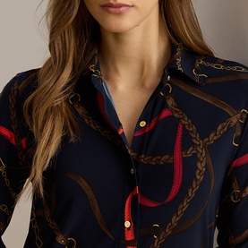 Belting Printed Shirt