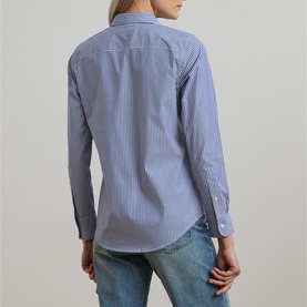 Striped Pony Logo Casual Shirt