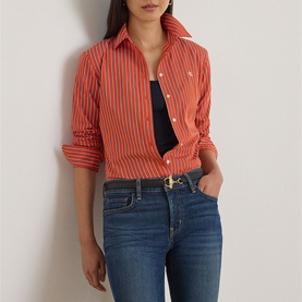 Logo Striped Broadcloth Shirt