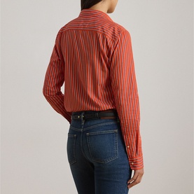 Logo Striped Broadcloth Shirt
