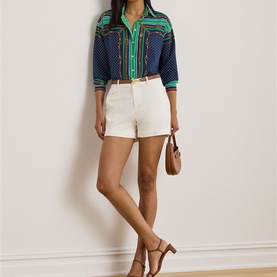 Polka Dot Belting Detail Shirt