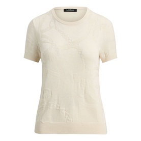 Belting Motif Knitted Sweater