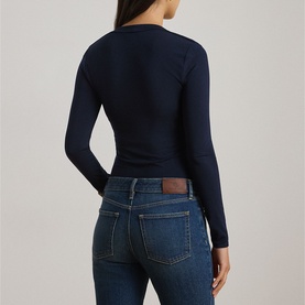 Solid Long-Sleeved Top