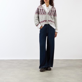 Boxy Fair Isle Cardigan
