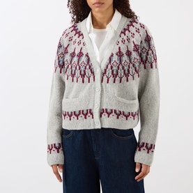 Boxy Fair Isle Cardigan