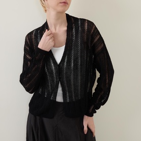Mesh Knit Cardigan