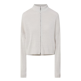 Fine Knit Zip Sweater